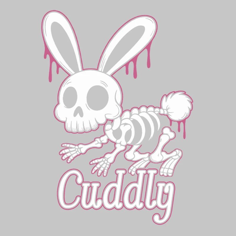 Bone Bunny Cuddly Halloween Rabbit