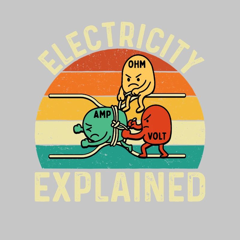 Electricity Explained Funny Engineer STEM Quote