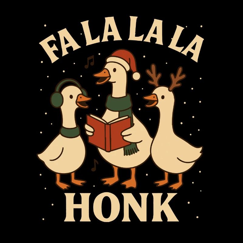 Weihnachtsgans Fa La La La Honk Lustiges Design