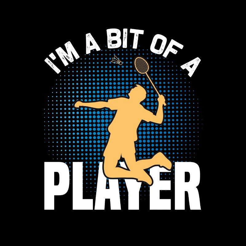 Badminton Design - Ein kleiner Badmintonspieler 