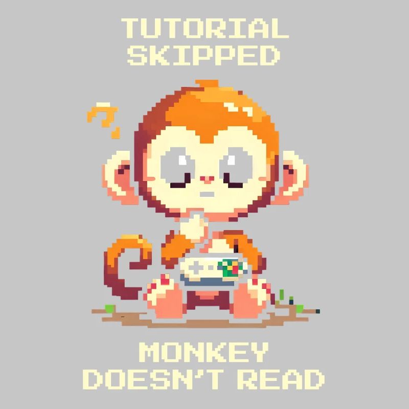 Tutorial geskippt – Affe liest nicht | Noob-Humor