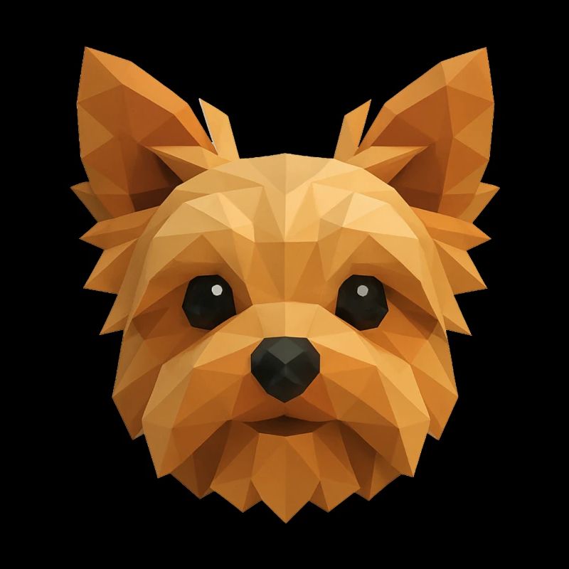 Mignon Yorkshire Terrier – Polygon Dog Design
