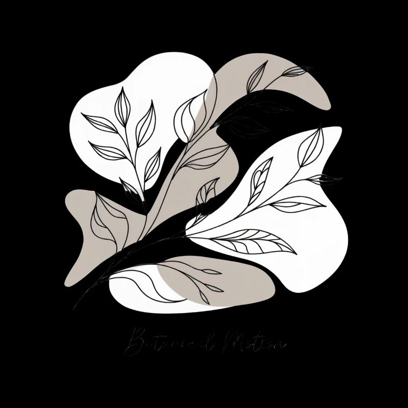 Botanische Linienkunst