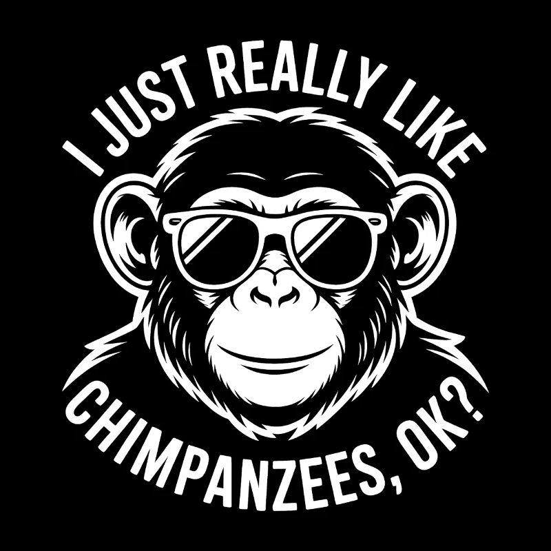 Schimpanse Spruch Affe Lustige Schimpanse Geschenk