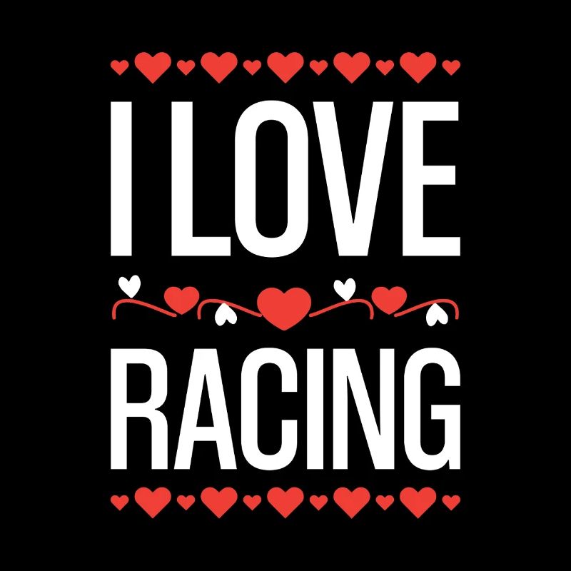 J’adore le design de cœur de course