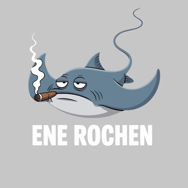 Ene Rochen Raucher Spruch Zigarette Kippe Rauchen