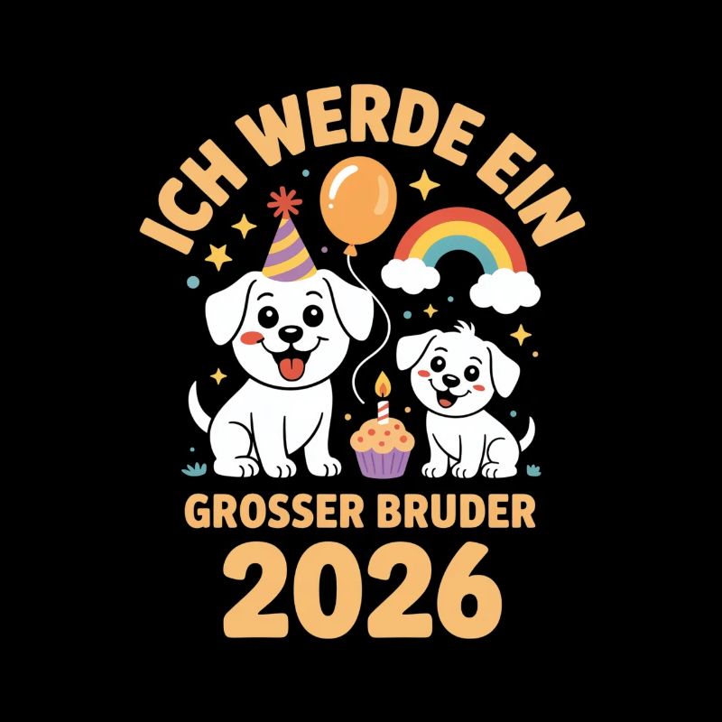 Ich werde ein grosser Bruder 2026 Hund Welpe