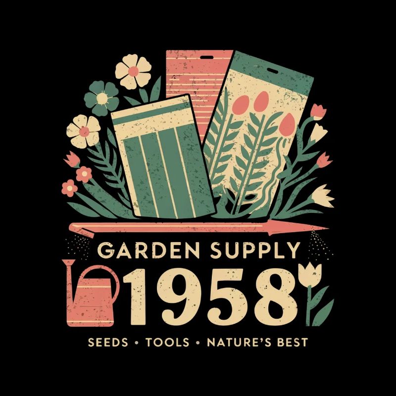 Vintage Garten Werbung