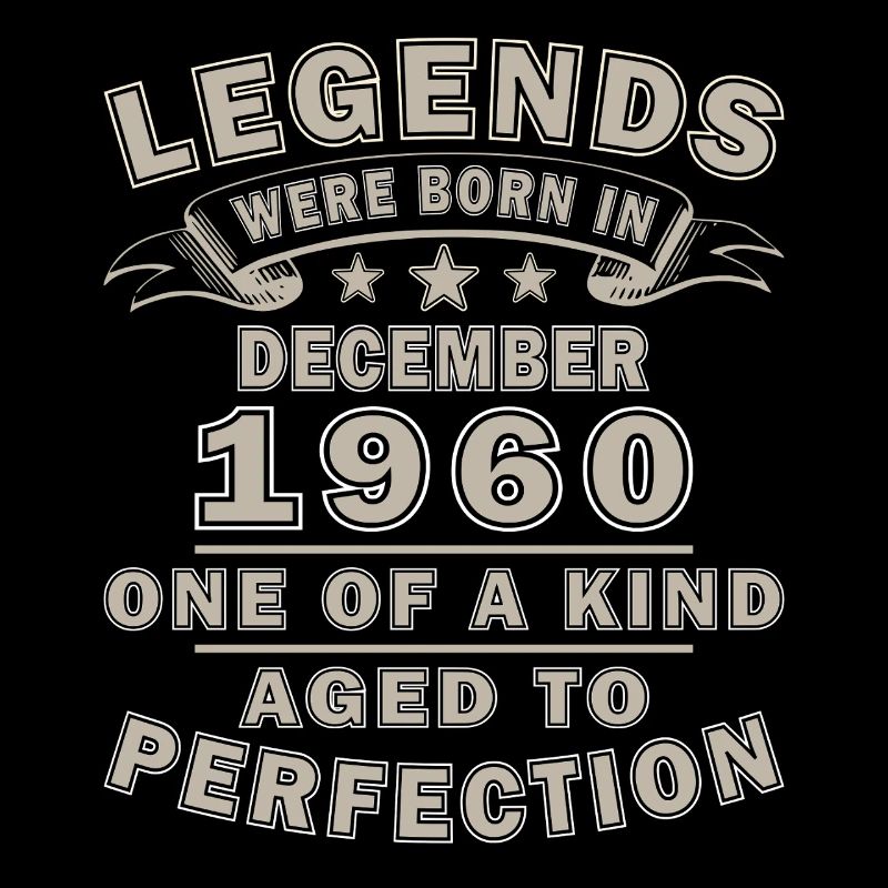December 1960's Vintage Birthday Retro Gift