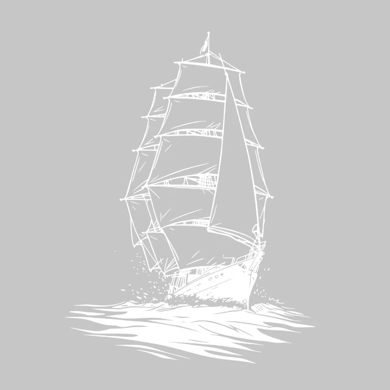 Sailing Boat Artwork Sailor