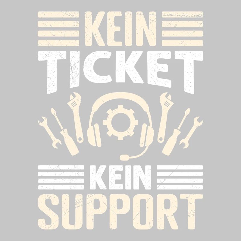 Nerd Computer NO TICKET NO SUPPORT FUNNY