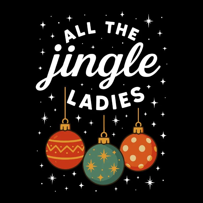 Tous les dames de jingle drôle de vacances de Noël