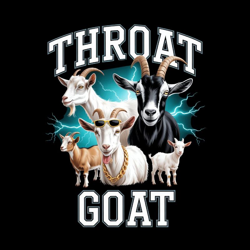 Gorge Chèvre Meme Y2K Bootleg Inportable