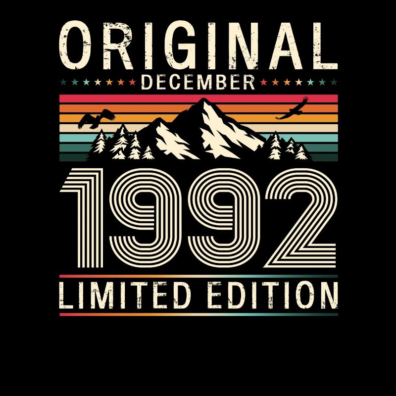 33rd Birthday Original December Born 1992