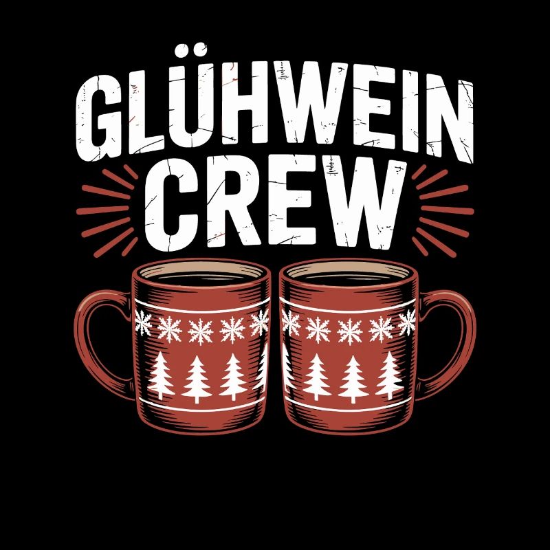 Équipe du vin chaud Marché de Noël joyeux