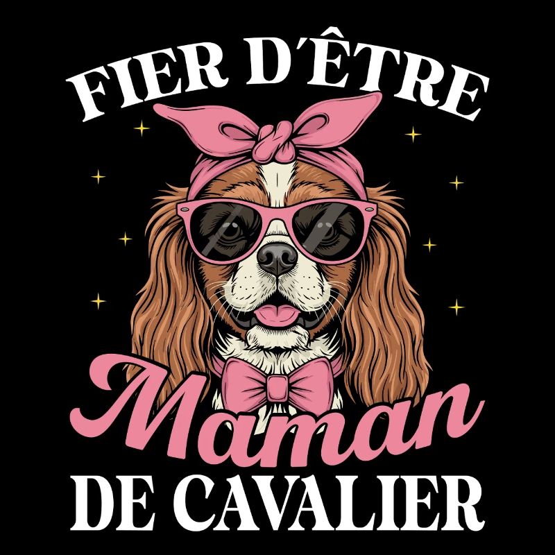  Stolz, Die Mama Eines Süßen Cavalier-hundes Zu