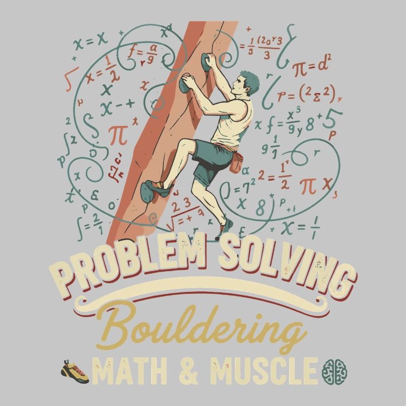 Bouldering Math & Muscle Problem Solving Climb