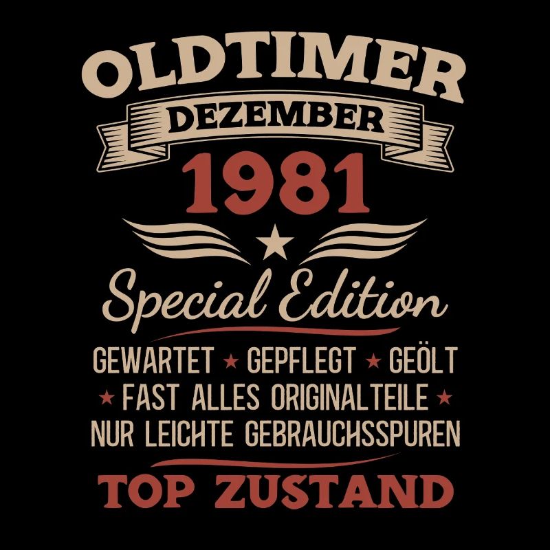44. Geburtstag Geschenk Oldtimer Dezember 1981