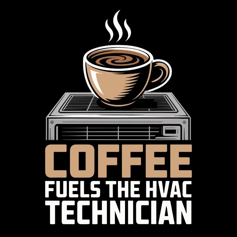 Coffee Lover HVAC Technician Gift Worker