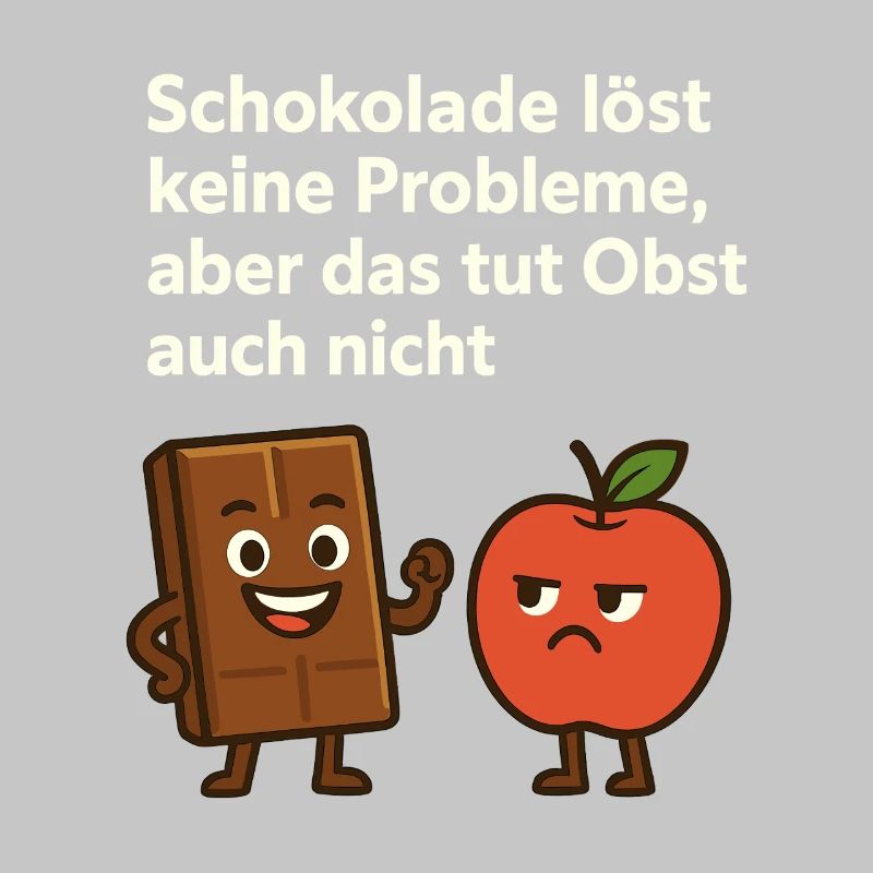 Chocolate doesn't solve any problems – fun saying