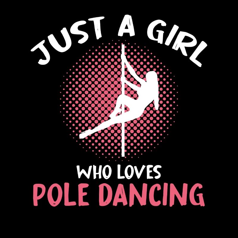 Typographie de la fille danseuse au pole