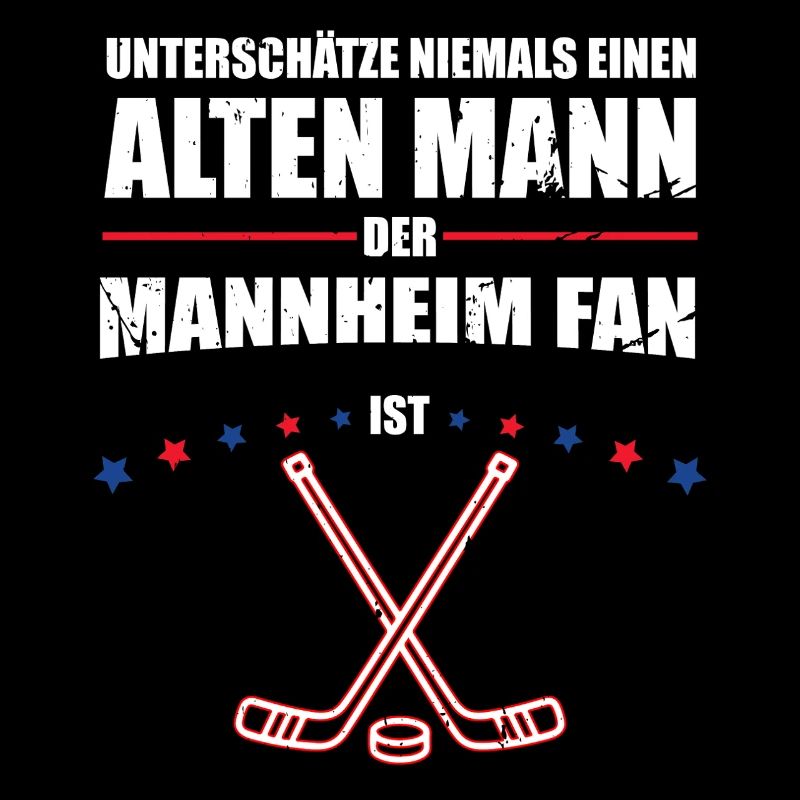 Alter Mann - Mannheim Eishockey Fan | Retro