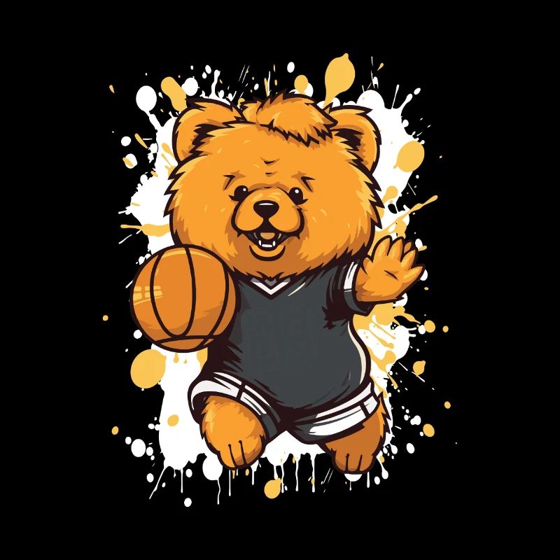 Petit Ours avec le basket
