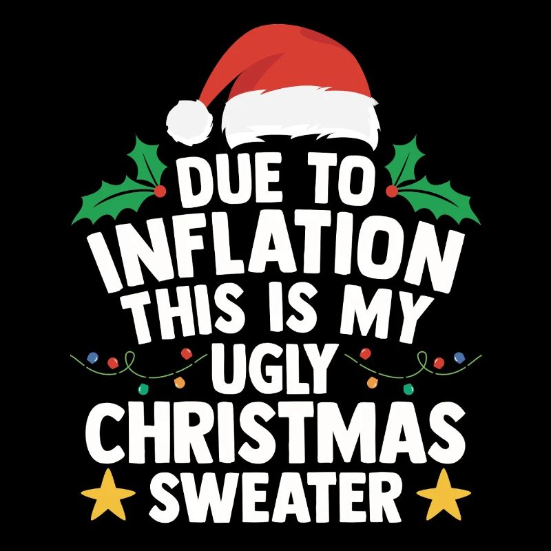 Pull Moche De Noël Inflation Humour Cadeau Laid