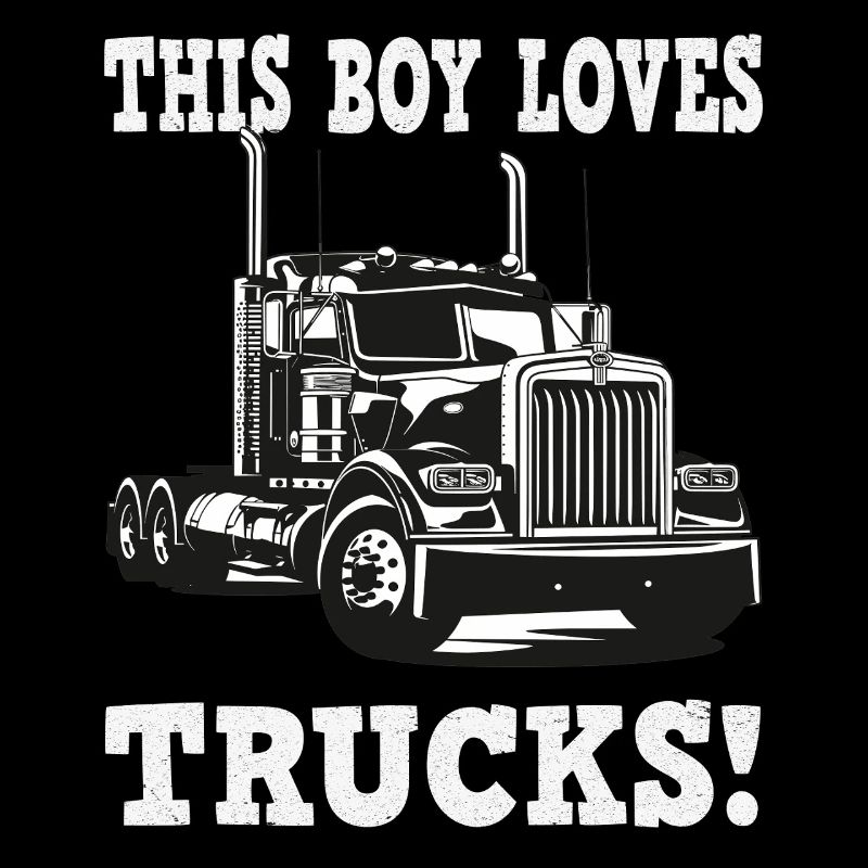 Dieser Junge liebt Trucks