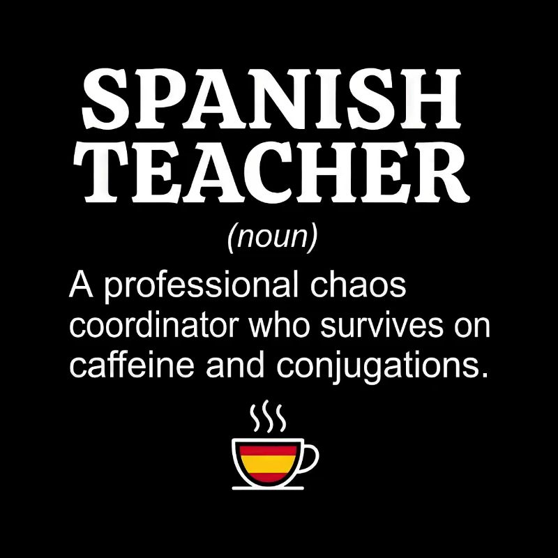 Spanisch Lehrer Definition - Kaffee & Konjugation