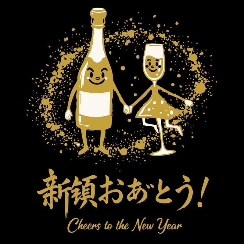 Prost auf den Neujahrsfeier-Spaß