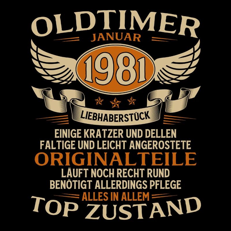 45. Geburtstag Geschenk Oldtimer Januar 1981