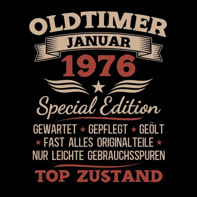 50. Geburtstag Geschenk Oldtimer Januar 1976