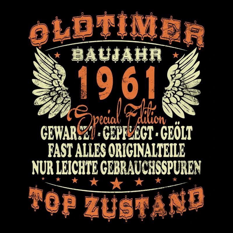 Baujahr 1961 Oldtimer Geburtstag Spruch 65
