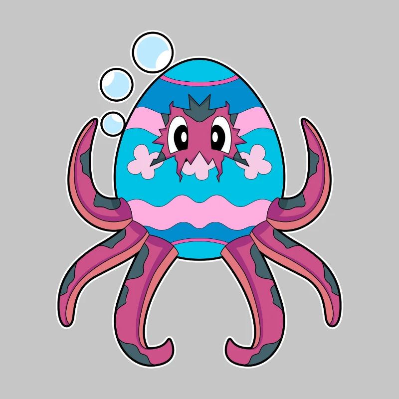 Octopus Easter Easter Egg