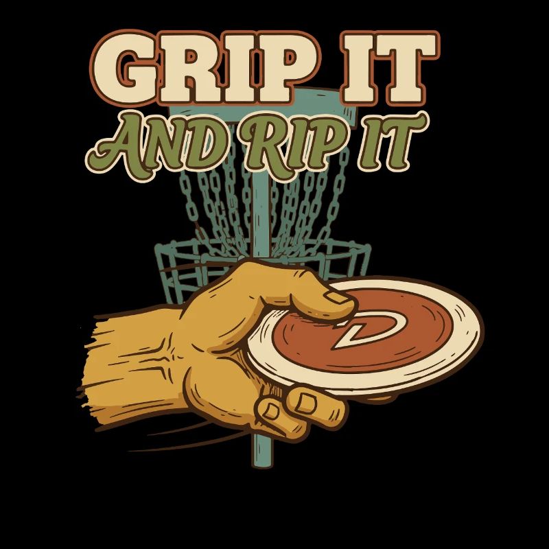 Grip It And Rip It Disc Golf Disc Golfer Flying