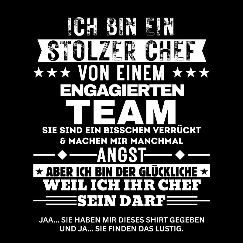 Stolzer Chef von einem engagierten Team