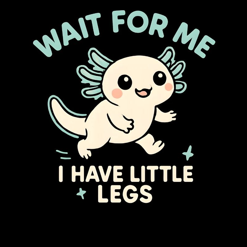 Axolotl Spruch Meme Humor Lustig Little Legs
