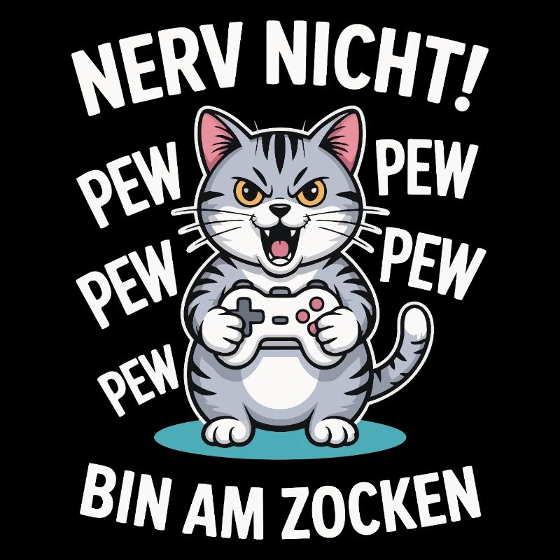 Courage Not I Gaming Cat Design