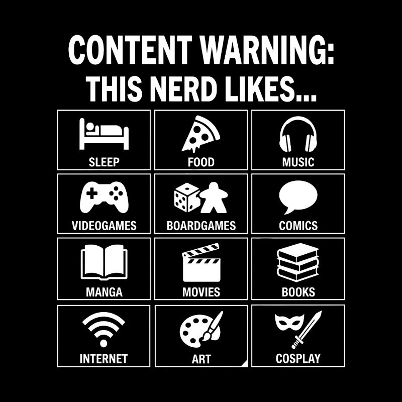 Content Warning – Nerd Culture Hobby Guide