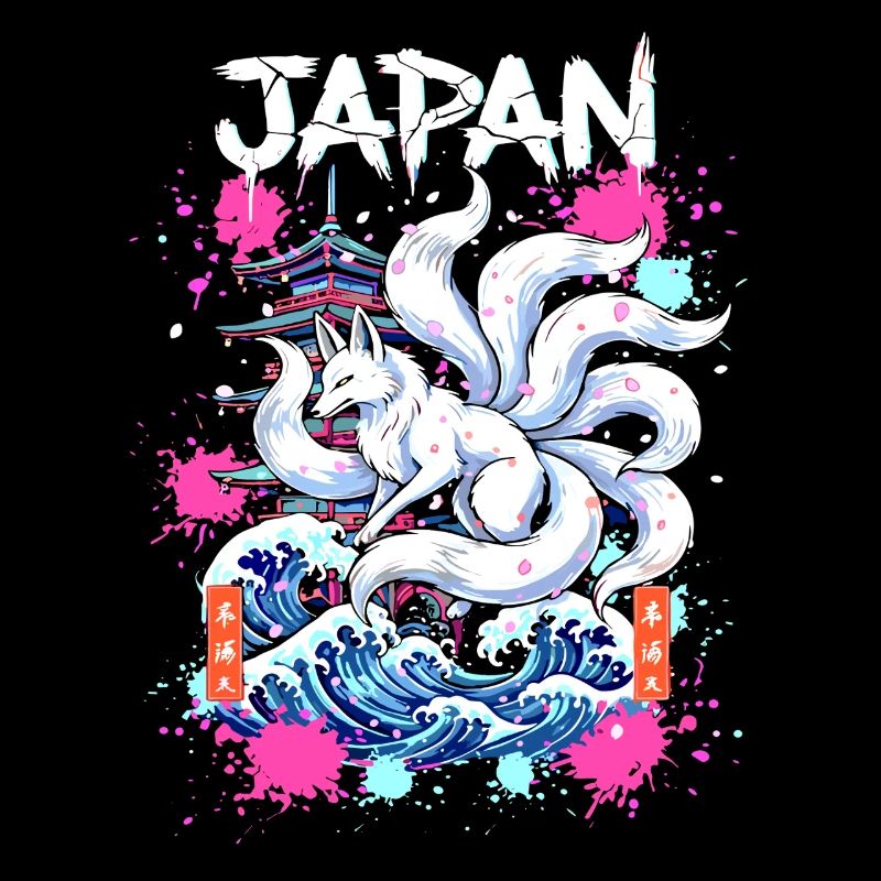 Kitsune Japan Pagode – Anime Fuchsgeist