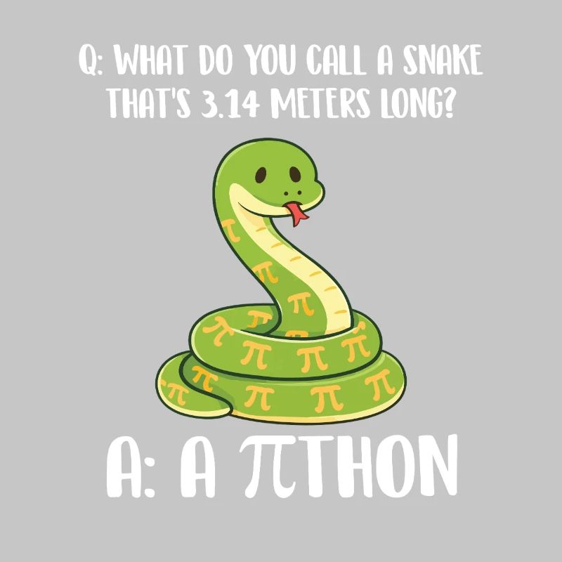 Blague sur le python de Pi Day de 3,14 mètres de long