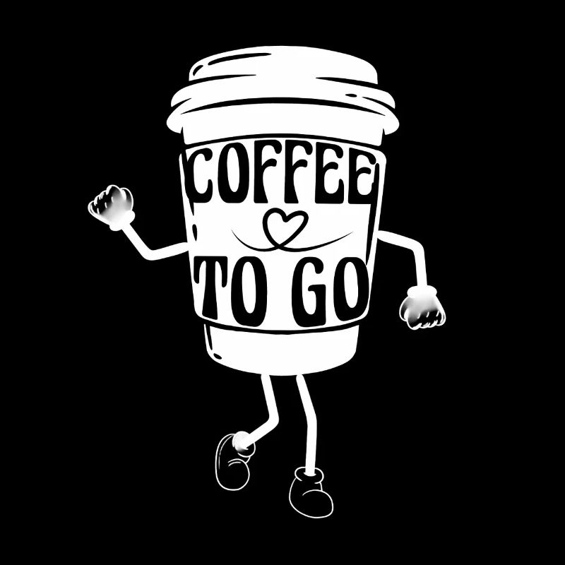Kaffee Spruch Coffee To Go Cartoon Kaffeebecher 