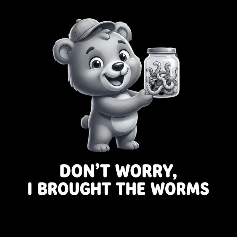 Dont Worry I Brought The Worms Angler Spruch