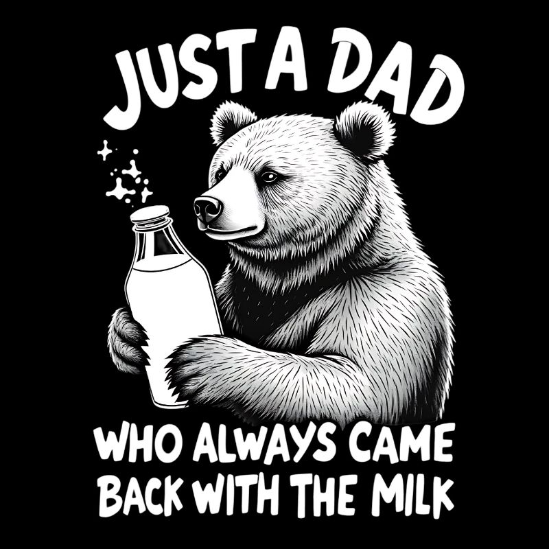 Supporte avec du lait – le père animal à dire