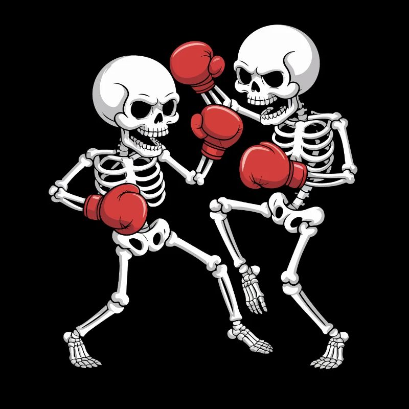 Skelettboxer Duell