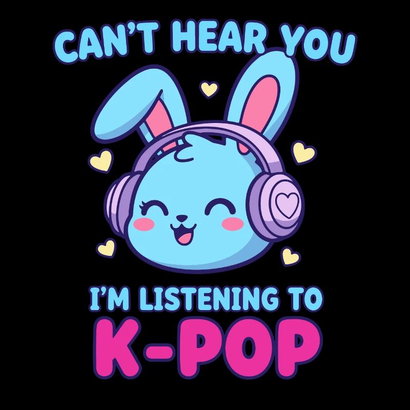 Je ne t’entends pas, j’écoute du K-Pop Bunny coréen