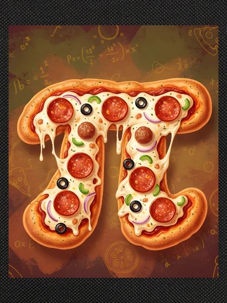 Pi Shape Pizza