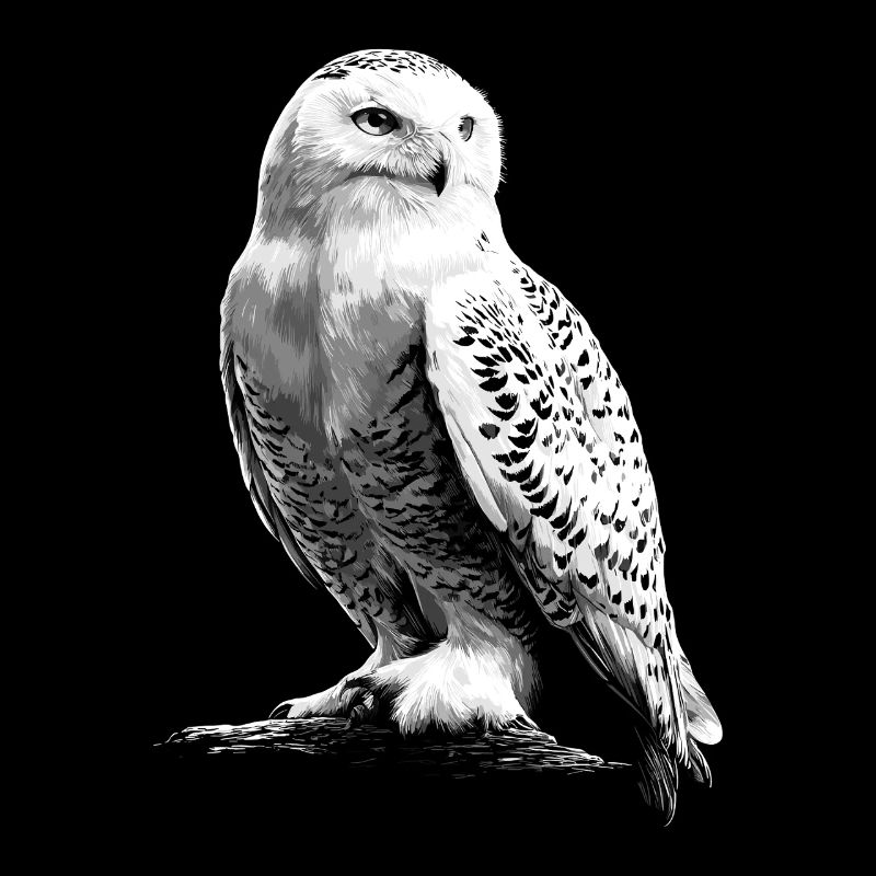 Schneeeule Weiße Eule Kauz Uhu Owl Schnee Eulen