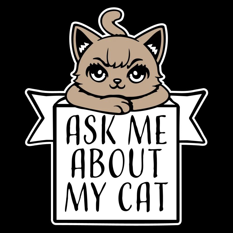 Demandez-moi pour mon chat Chat Amour des animaux Animaux